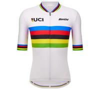 Santini Uci World Champion 2025 Short Sleeve Jersey Bianco XL Uomo