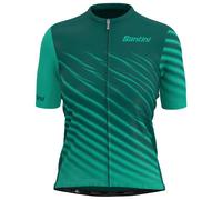 Santini - Women's Astro Jersey - Maglietta da ciclismo 3XL turchese/verde