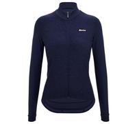 Santini - Women's Pure Block Colour Thermal Cycling Jersey - Maglietta da ciclismo S blu