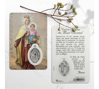Santino Madonna del Monte Carmelo con medaglia - Immagine Religiosa - Culto cristiano in Plastica