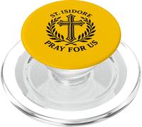 Sant'Isidoro prega per noi cattolico agricoltore santo PopSockets PopGrip per MagSafe