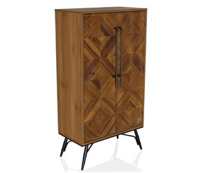SANTJAGO WOOD HIGH - Cassettiera Colore Legno Scuro