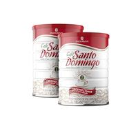 Santo Domingo Caffè macinato puro al 100% sottovuoto può 10 once. (confezione da 2)