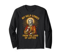 Santo Umorismo Signore dei Lattes Fun Womans Fede Cristiana Maglia a Manica