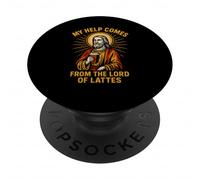 Santo Umorismo Signore dei Lattes Fun Womans Fede cristiana PopSockets PopGrip Adesivo