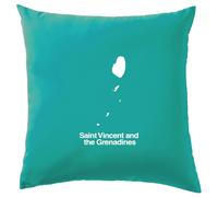 Santo Vincent And The Grenadines Silhouette - Cuscino - Vincentian Bandiere