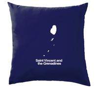 Santo Vincent And The Grenadines Silhouette - Cuscino - Vincentian Bandiere