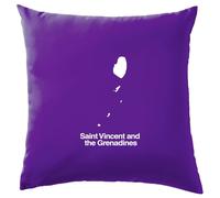 Santo Vincent And The Grenadines Silhouette - Cuscino - Vincentian Bandiere