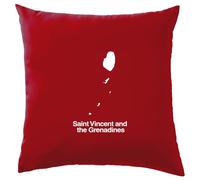 Santo Vincent And The Grenadines Silhouette - Cuscino - Vincentian Bandiere
