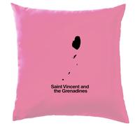 Santo Vincent And The Grenadines Silhouette - Cuscino - Vincentian Bandiere