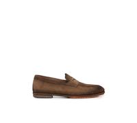 Santoni - Carlo Penny Loafer - - Shoes - Uomo - Marrone - 41 EU