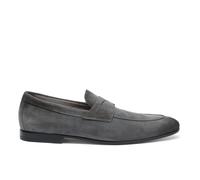 Santoni - Men's suede Carlo loafer - - Shoes - Uomo - Grigio - 42 EU