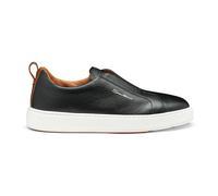 Santoni - Sneaker Slip-on in Pelle Tumbled - - Shoes - Uomo - Nero - 40 EU
