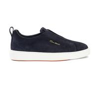 Santoni - Sneaker Slip-On in Suede - - Shoes - Uomo - Blu - 39 EU