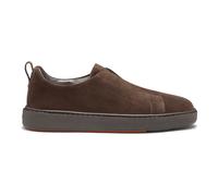 Santoni - Sneaker Slip-On in Suede - - Shoes - Uomo - Marrone - 43 EU