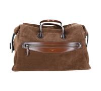 Santoni - Suede Weekend Bag - -Bags -Uomo -Marrone -ONE SIZE