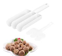 SANTOO Polpette Maker Cucina Tripla Polpette Maker Set di Polpette per Polpette di Pesce Stampo per Hamburger per Polpette Fai da Te Paletta per Gelato Cucina di Casa
