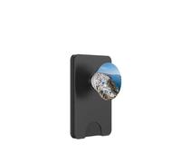 Santorini Cliffside Vista Mare Bianco Villaggio Grafico Scenic PopSockets PopWallet per MagSafe