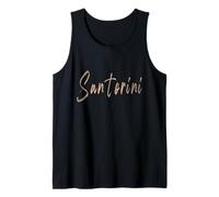 Santorini Grecia Design Elegante Vintage Canotta