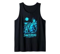 Santorini Grecia Graffiti Landmark Art Canotta