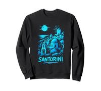 Santorini Grecia Graffiti Landmark Art Felpa