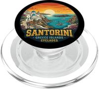 Santorini Grecia Isole Cicladi Vista Tramonto PopSockets PopGrip per MagSafe
