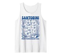 Santorini Grecia Mar Mediterraneo Retro Ocean Sealife Canotta
