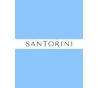 Santorini - Stackable Display Decorative Coffee Table Book for Modern Coastal Style Beach Cottage Decor: Great Interior Design Element for Staging Hotel Furniture & Styling Bookshelves