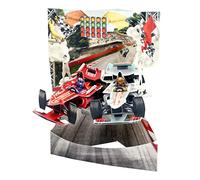SANTORO Biglietto a Dondolo, Biglietto D'Auguri Pop-Up 3D - Auto Da Corsa F1 - Per Lui, Bambini, Uomini, Ragazzi | Auto Da Formula 1 Per Compleanno, Festa Del Papà