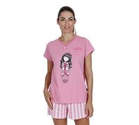 SANTORO Goodnight - Pigiama a maniche corte, da donna Rosa L