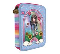 SANTORO Gorjuss - Astuccio a doppia imbottitura, con scritta "Be Kind to Yourself", Multi