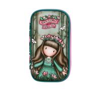 SANTORO Gorjuss Astuccio Completo 3 Scomparti Set Scuola Bambina con Matite, Penne, Gomma e Righello Design Fiabesco in Diverse Fantasie Accessorio Scuola 23x13x7 cm (WOODLAND WILDFLOWER)
