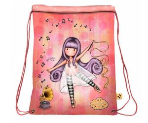 Santoro Gorjuss Ballerina Sacca Sport Zaino Piatto con Lacci 44x33cm Ragazza
