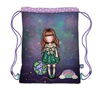 Santoro Gorjuss - Borsa con coulisse - Be Kind To Our Planet - Materiale scolastico per ragazze, bambini, lei, regali carini per ragazze, Multi