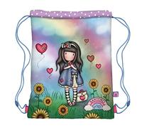 SACCA SPORT gorjuss DRAWSTRING BAG portascarpe BE KIND TO YOURSELF santoro 1123G