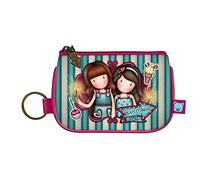 SANTORO- Gorjuss Fairground-Portachiavi con Cerniera Fireworks, 12,4X1X8,5 cm, Colore Blu, 1044GJ11
