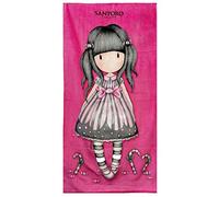 Santoro Gorjuss London Beach - Telo Mare Asciugamano Bambola Vestito Viola, 100% Cotone