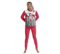 SANTORO GORJUSS Pigiama a maniche lunghe da donna, Lampone, XL