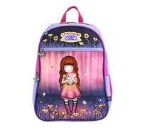 SANTORO Gorjuss School Backpack for Girls 3 Zippers Original Elementary Backpack with Padded Shoulder Straps, Spacious Backpack for School and Free Time 33x44x20 cm (FIREFLY DAWN)
