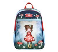 SANTORO Gorjuss Zaino Scuola Bambina 3 Cerniere Originale Zaino Elementare con Spallacci Imbottiti, Design Fairy Girl Zainetto Capiente per Scuola e Tempo Libero 33x44x20 cm (MUSHROOM)