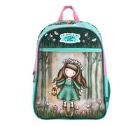 SANTORO Gorjuss Zaino Scuola Bambina 3 Cerniere Originale Zaino Elementare con Spallacci Imbottiti, Design Woodland Wildflower Zainetto Capiente per Scuola e Tempo Libero 33x44x20