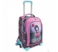 SANTORO Gorjuss Zaino Trolley Fairy Dusk Zaino Estensibile con Ruote per Bambina Design Originale con Bimba e Funghi, Manico Telescopico, Spallacci Imbottiti e Base Rinforzata Ideale per Viaggi