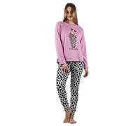 SANTORO LONDON - Pigiama Gorjuss Donna Animal Print, Malva, L