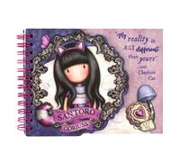 Santoro London Taccuino Gorjuss™ Cheshire Cat Con Spirale E Copertina Imbottita