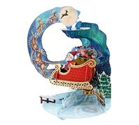 SANTORO Pendolo, Biglietto D'Auguri Pop-Up Natalizio 3D - Slitta Di Babbo Natale - Per Bambini, Per Lui, Per Lei, Natale