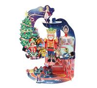 SANTORO Pendolo, Biglietto Di Auguri Pop-Up Natalizio 3D - Lo Schiaccianoci - Per Bambini, Famiglia, Natale, Festività