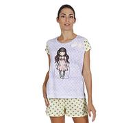 SANTORO Pigiama a maniche corte, da donna, Malva, M
