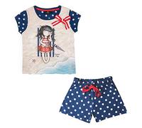 SANTORO - Pigiama Mezza Manica in Cotone Estivo da Bambina/Ragazza Art. 54446 (4 Anni)