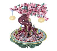 SANTORO Pirouette, Biglietto D'Auguri Pop-Up 3D - Fiore Di Ciliegio - Regalo Di Compleanno Per Lei, Figlia, Moglie, Fidanzata | Anniversario | Biglietto Floreale Per La Festa Della Mamma