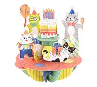 SANTORO Pirouette, Biglietto D'Auguri Pop-Up 3D - Gatti Di Compleanno - Regalo Per Bambini, Lei, Lui, Mamma, Moglie, Figlia, Nipote, Compleanno